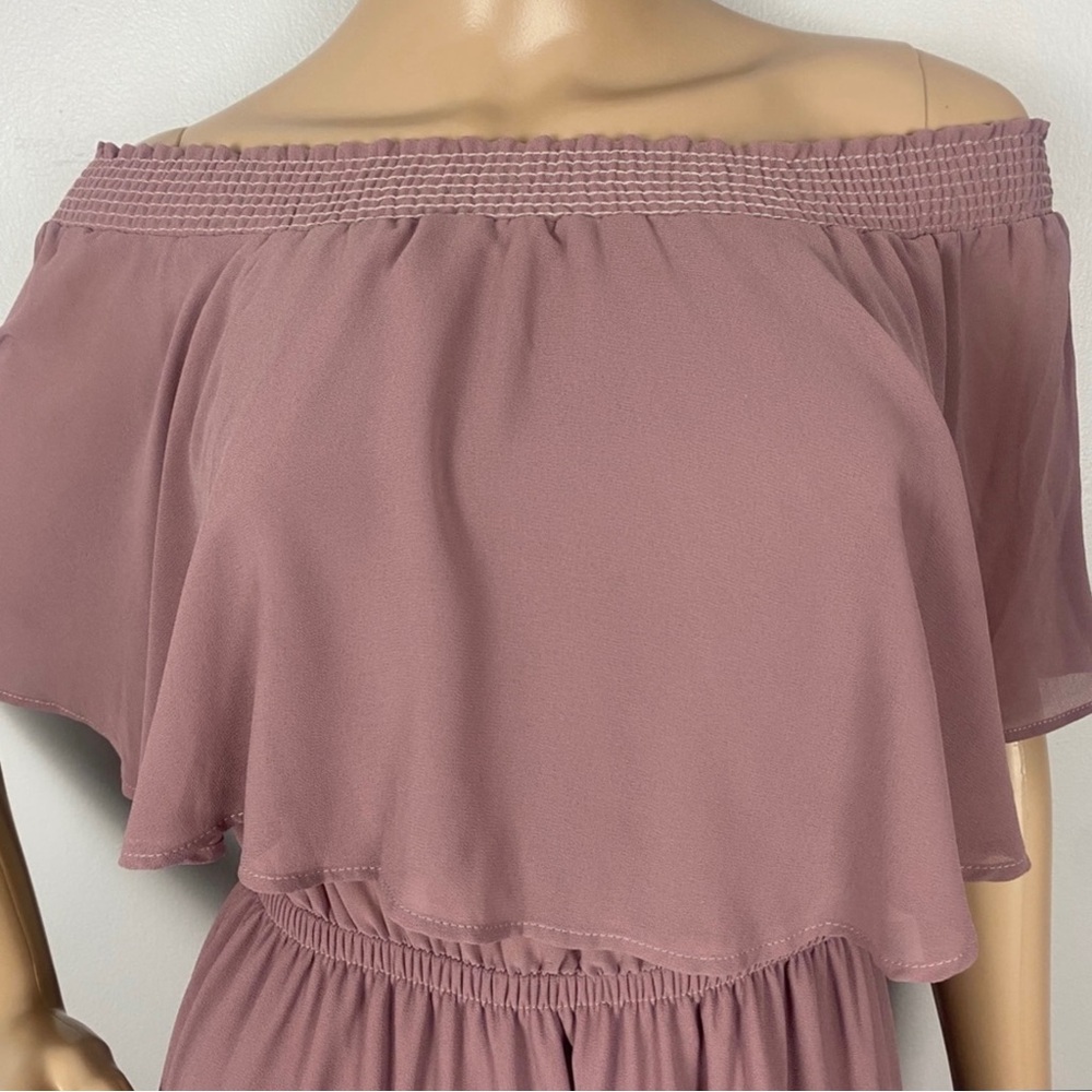 SHOW ME YOUR MUMU OFF-THE-SHOULDER RUFFLE MAXI DRESS - Picture 3 of 10